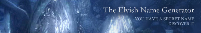 [elvish name generator]